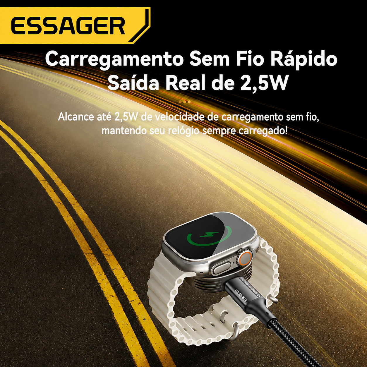 Carregador Magnético Essager WC13 – Para Apple Watch - Imagem 3