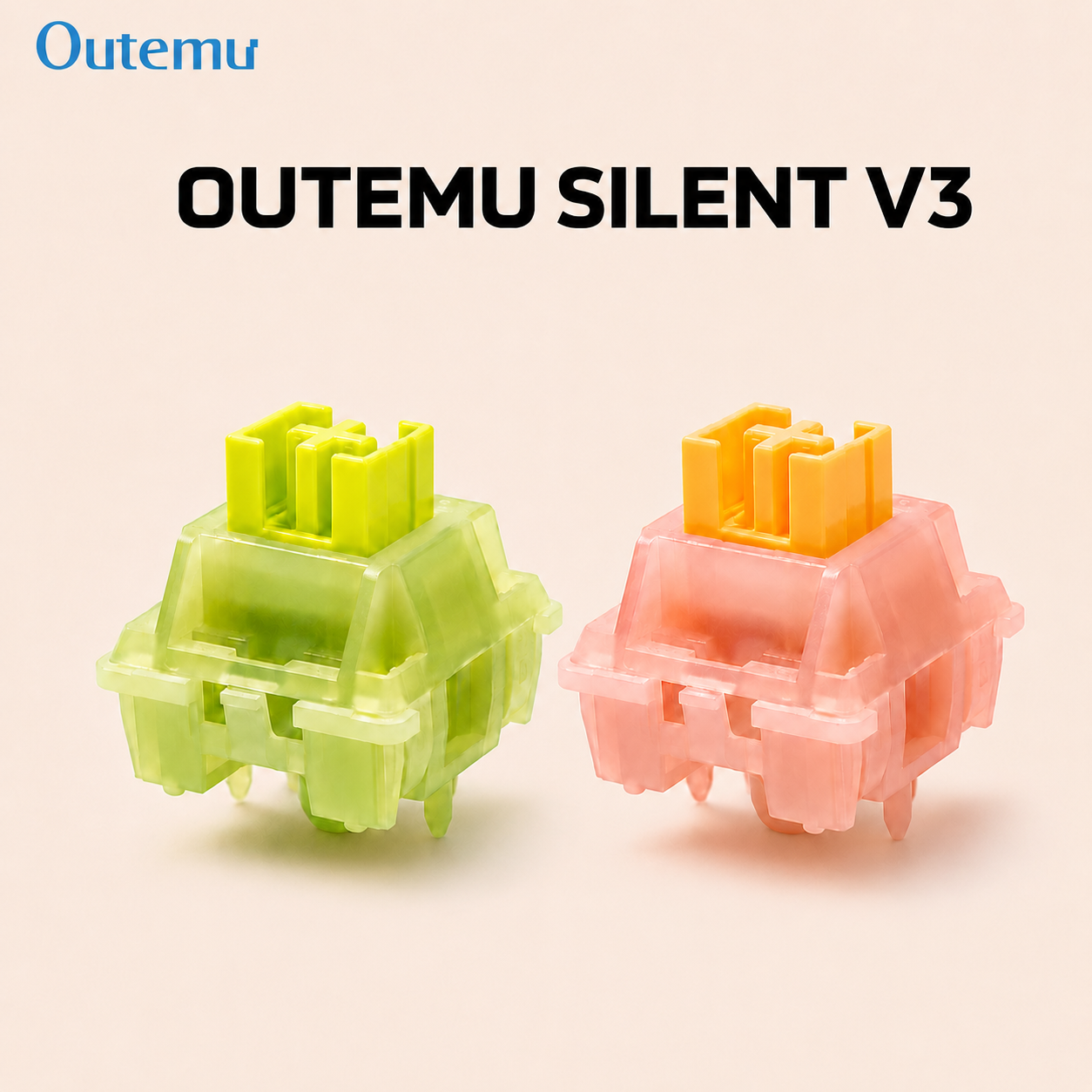 Switch Outemu Silent V3 – Silencioso Linear ou Tátil - Imagem 1