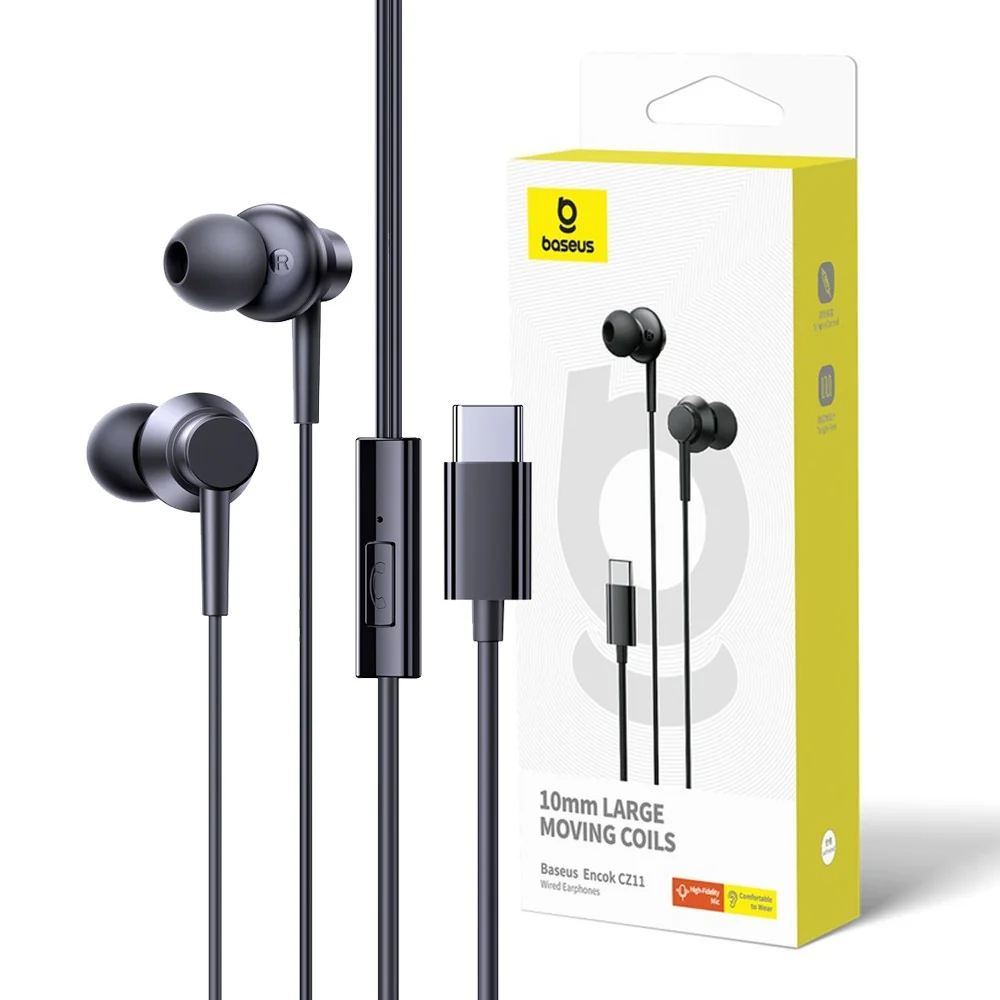 Fone de Ouvido Baseus Encok CZ11/HZ11 – USB-C ou P3