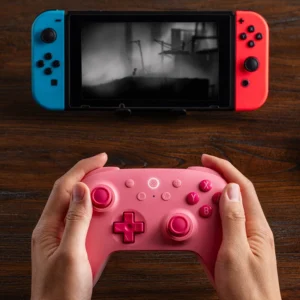 Controle 8BitDo Ultimate 2C Bluetooth – Hall Effect para Nintendo Switch – Rosa - Imagem 4