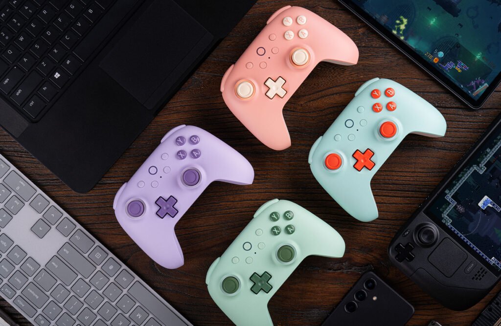 Controle 8BitDo Ultimate 2C Wireless 2,4 GHz – Hall Effect 1000 Hz para PC – Verde