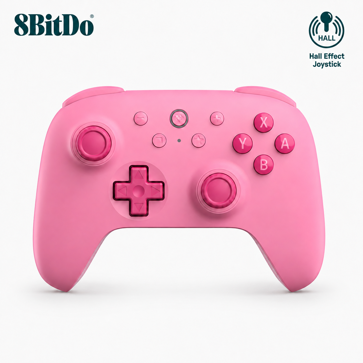 Controle 8BitDo Ultimate 2C Bluetooth – Hall Effect para Nintendo Switch – Rosa - Imagem 1