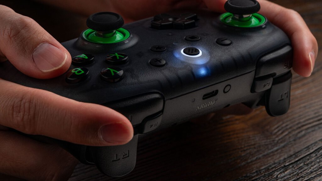 Controle 8BitDo Ultimate 2C Wireless 2,4 GHz – Hall Effect 1000 Hz para PC – Preto