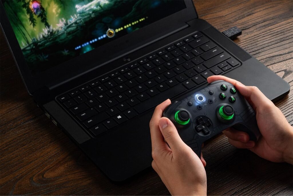 Controle 8BitDo Ultimate 2C Wireless 2,4 GHz – Hall Effect 1000 Hz para PC – Preto