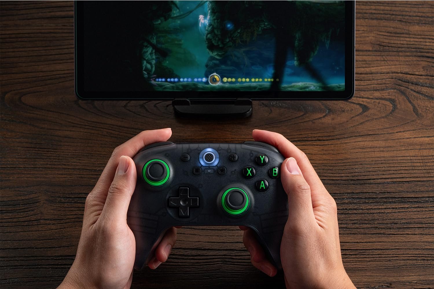 Controle 8BitDo Ultimate 2C Wireless 2,4 GHz – Hall Effect 1000 Hz para PC – Preto - Imagem 9