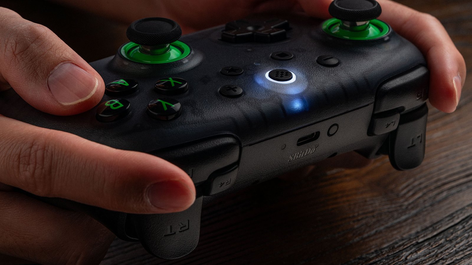 Controle 8BitDo Ultimate 2C Wireless 2,4 GHz – Hall Effect 1000 Hz para PC – Preto - Imagem 8