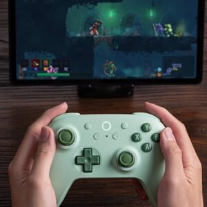 Controle 8BitDo Ultimate 2C Wireless 2,4 GHz – Hall Effect 1000 Hz para PC – Verde - Imagem 8