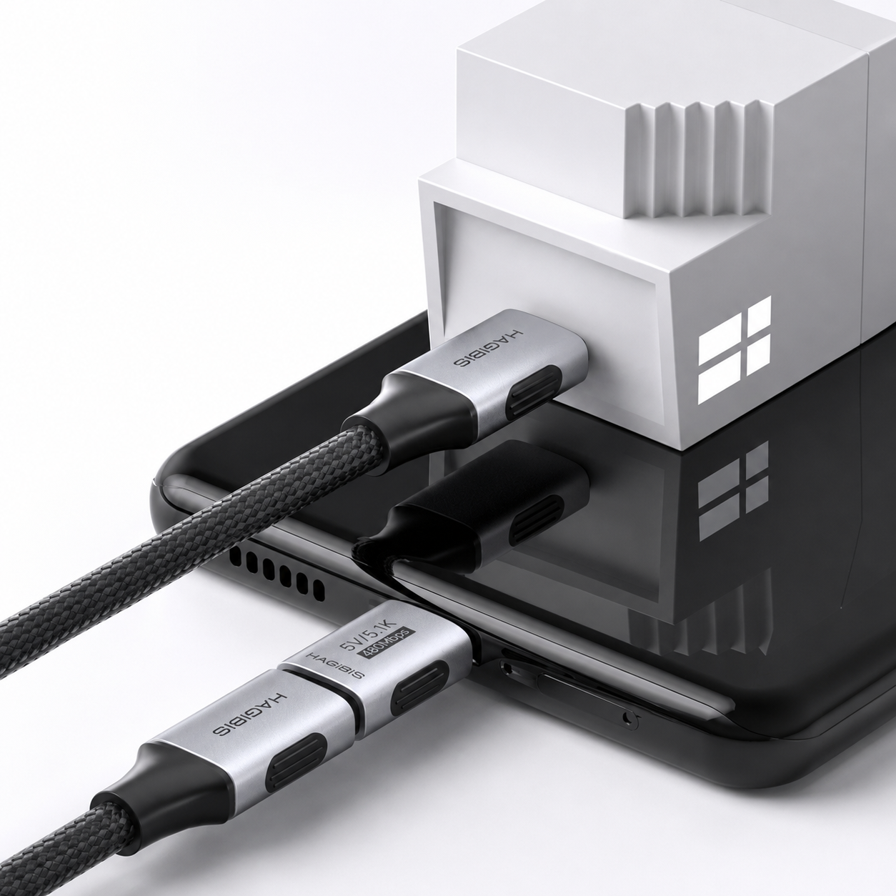Adaptador USB-C 5V Hagibis – Relógios, Fones e Dispositivos de Baixa Potência - Imagem 2