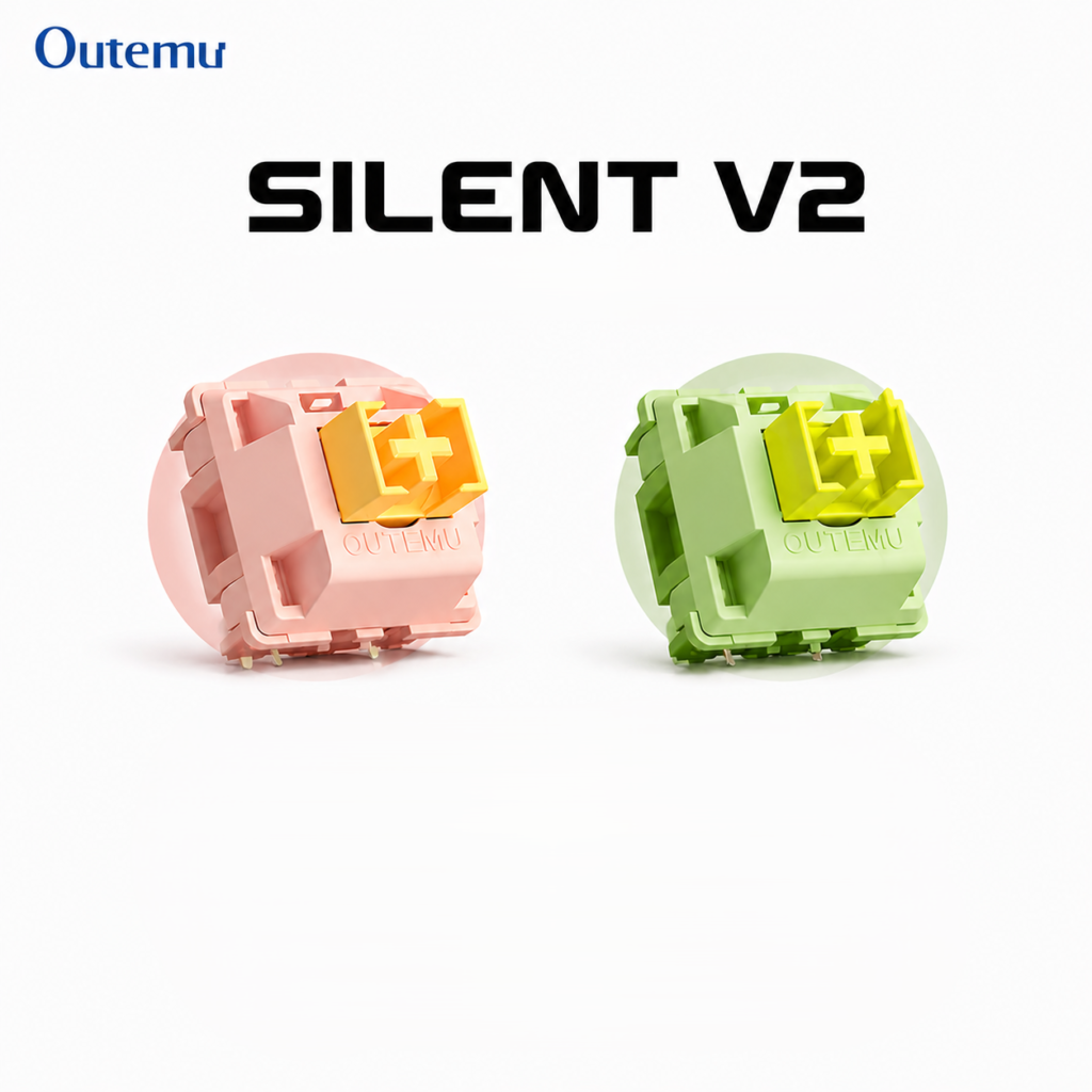 Switch Outemu Silent V2 – Silencioso Linear ou Tátil